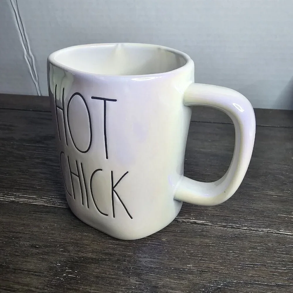 NWT Rae Dunn Artisan Hot Chick Iridescent Mug Easter Farmhouse 2021 Magenta
